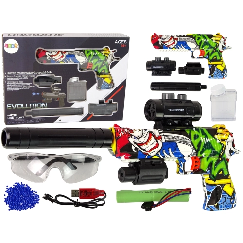 Pistolet laserowy Graffiti Evolution na kulki żelowe 14747